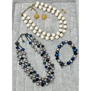Vintage MONET Necklace Earring Bracelet Jewelry Lot